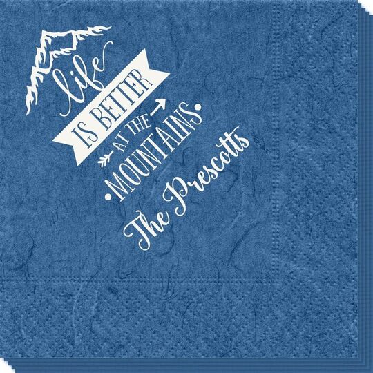 Life is Better at the Mountains Bali Napkins